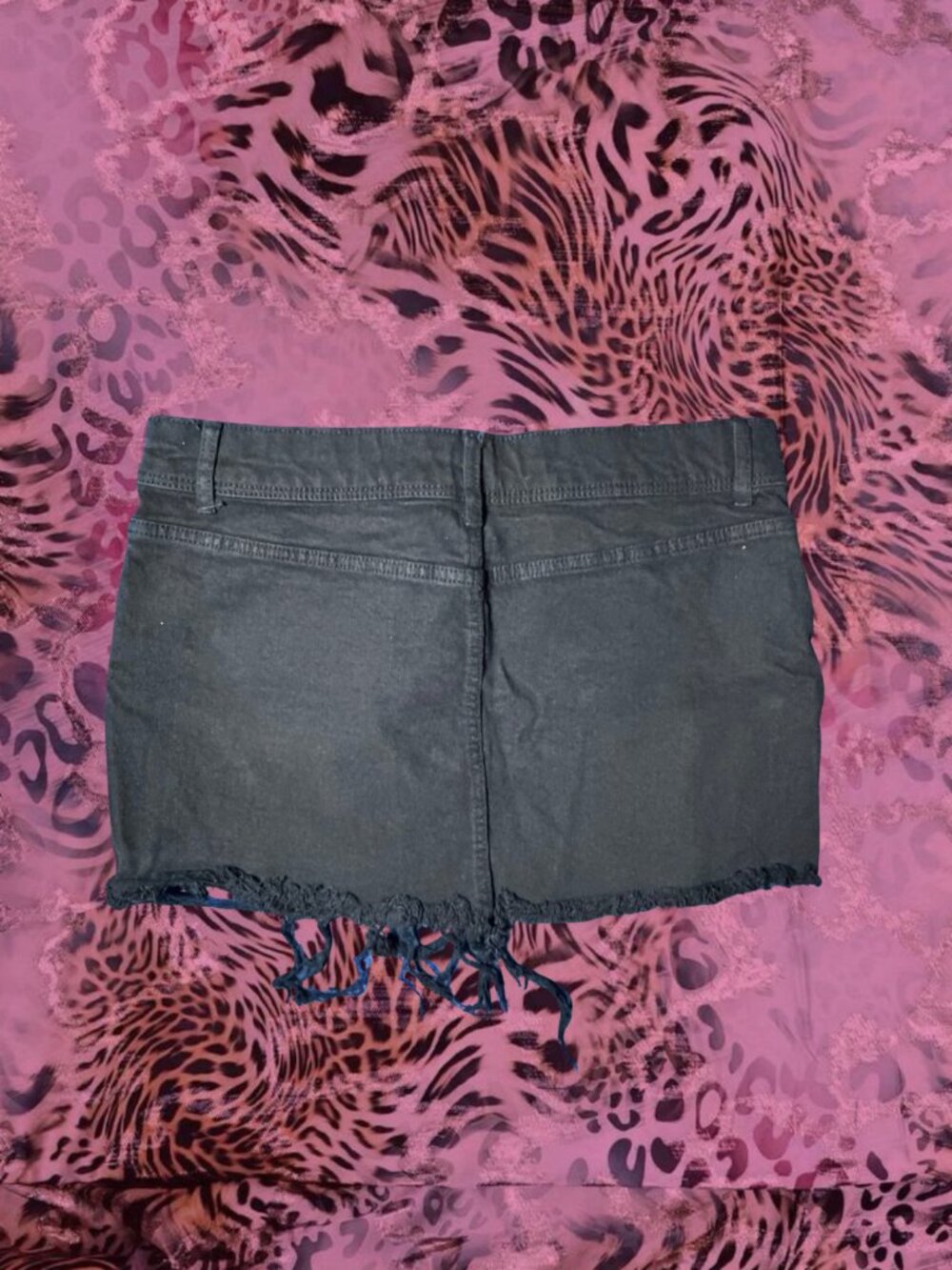 Bershka Black Denim Mini Skirt - Picture 2 of 3